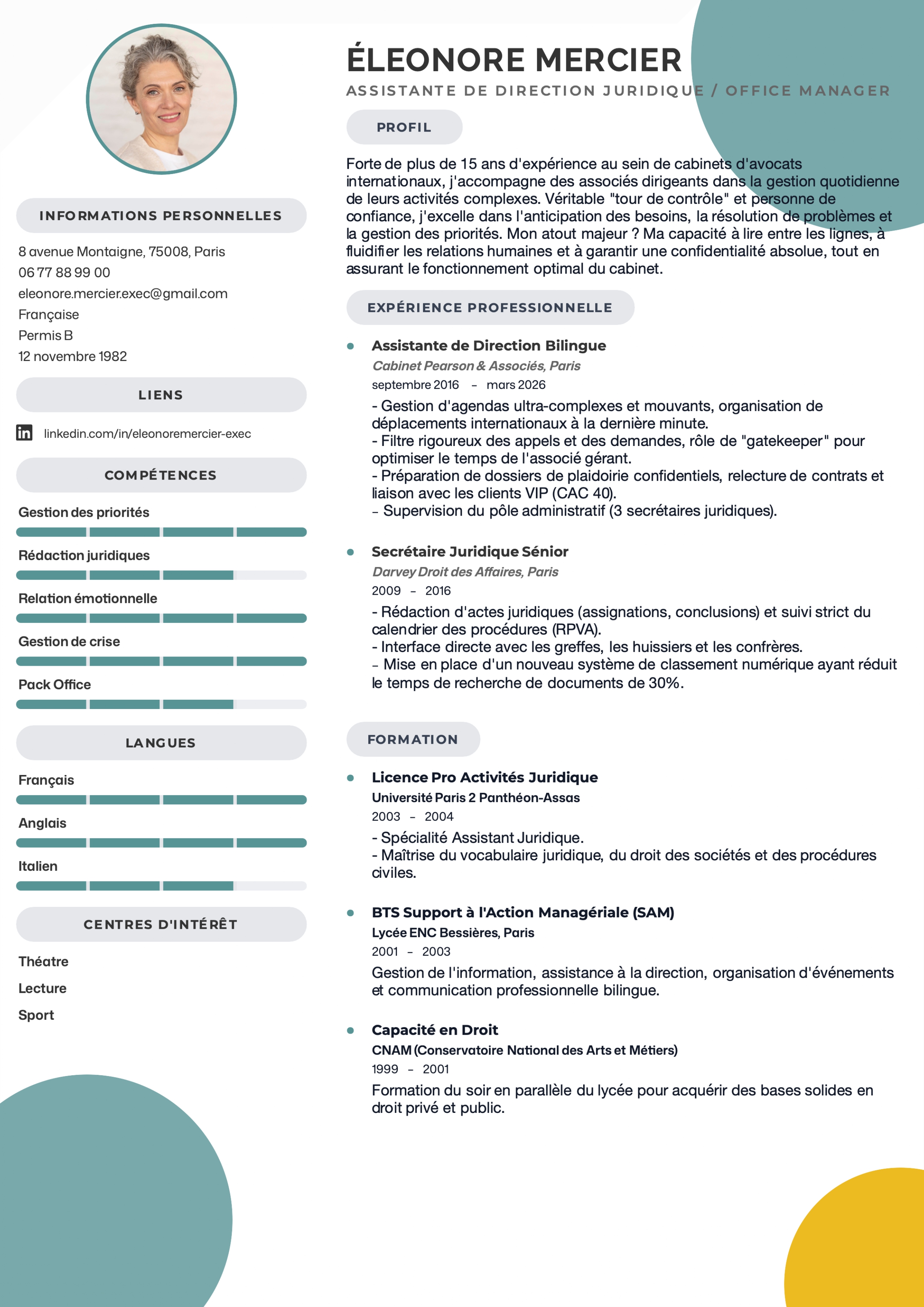 CV Minimaliste