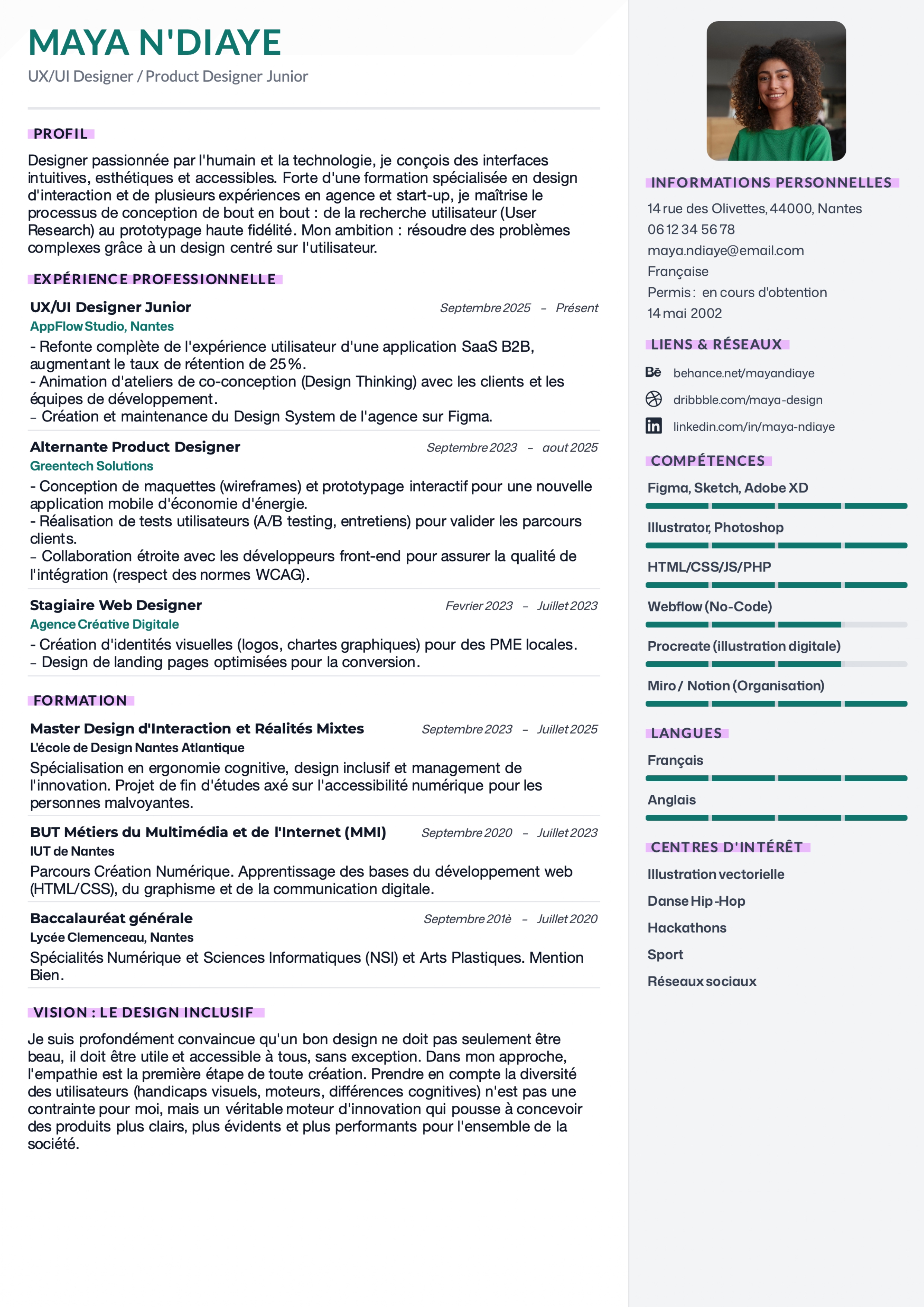 CV Simple